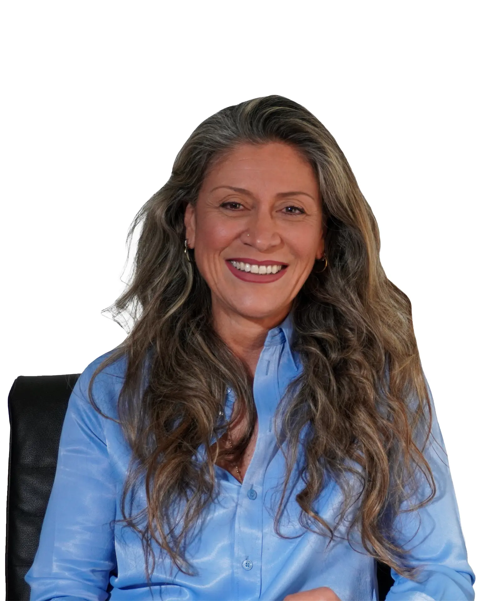 Anna Spataro, rappresentante alimentare a Firenze, in posa professionale su sfondo bianco